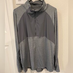 Under Armour Men's Two-Tone Gray Half-Zip Jacket